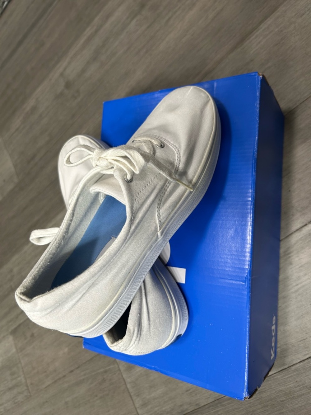Keds classic white oxfords